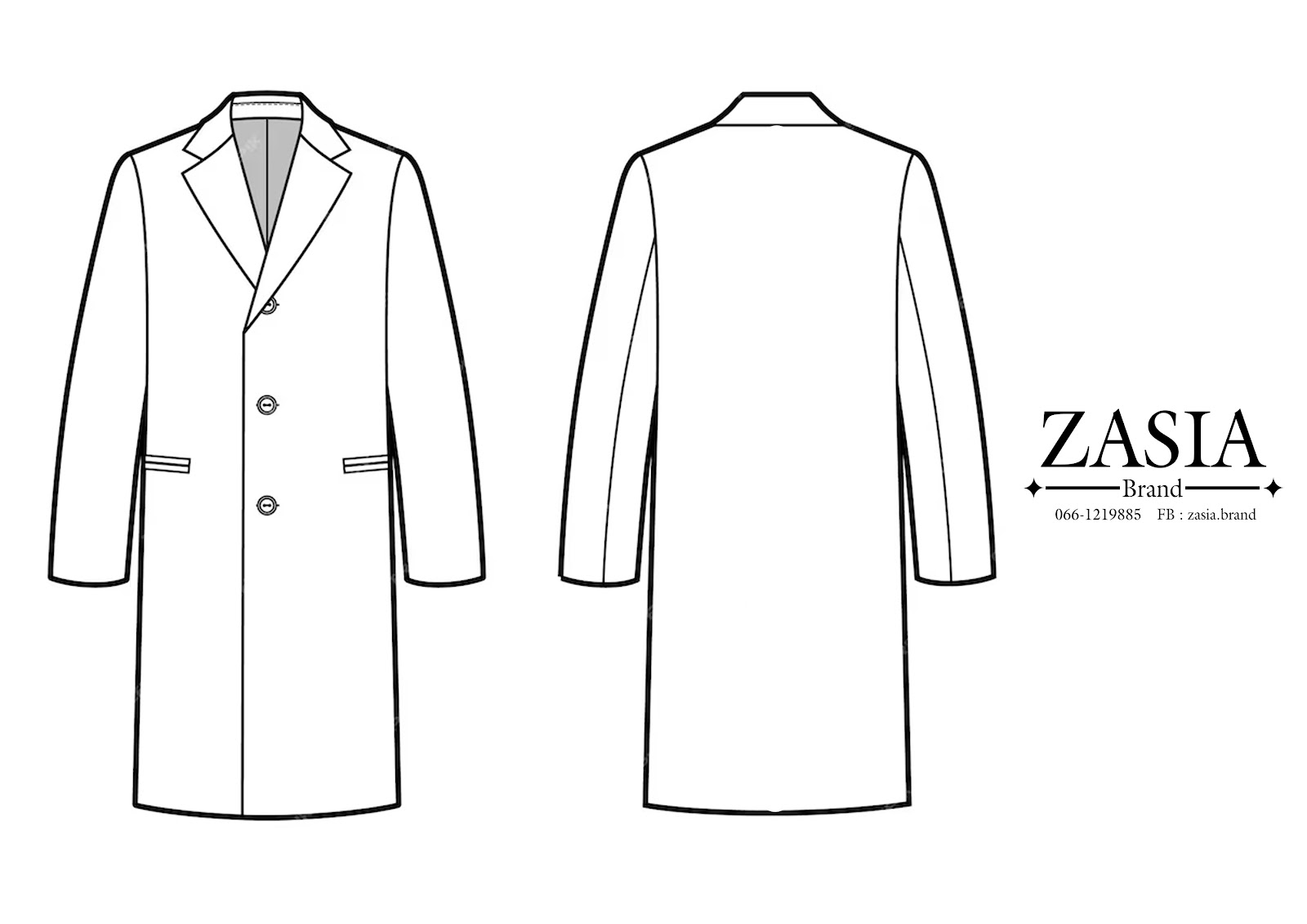 เสื้อโค้ทยาว แบบที่ 2 (Long Coat Alt)